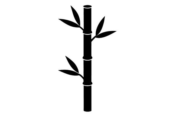 Bamboo Stalk Clip Art Black: Graphics for Crafts & Content