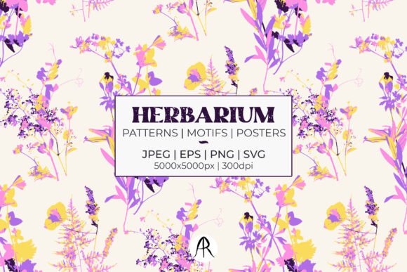 Botanical Patterns Clipart Bundle SVG: Graphics & Patterns
