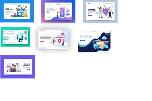 Business Landing Page Custom Logo Design: Graphics & Logo Presentations