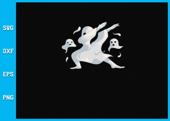 Dabbing Ghost Halloween Dance SVG: Graphics for Crafts & Fun