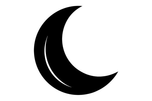 Moon Clip Art Black Silhouette Graphics