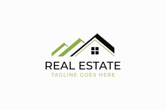 Real Estate Logo and Roof Element Graphics