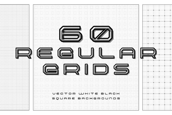Regular Square Grids: Minimalist Graphics & Backgrounds
