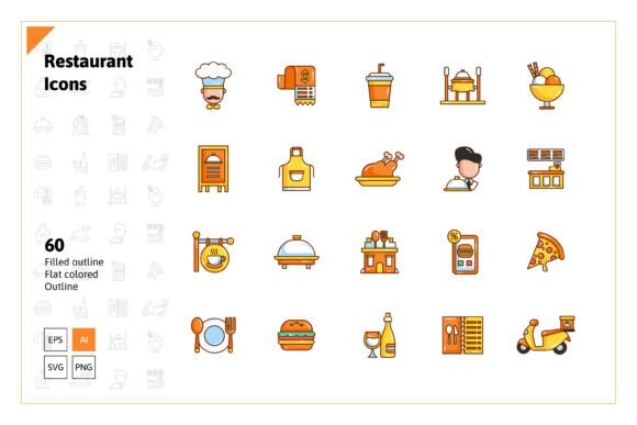 Restaurant Icon Collection: Graphics & Icons for Real Publishing