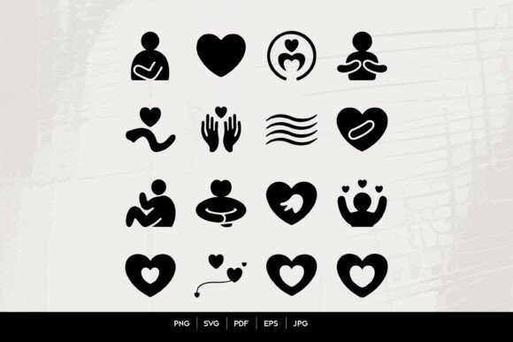 Self Care and Love Icons Set: Graphics for Crafts & Branding