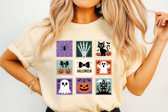 Spooky Characters Stamps Halloween Graphics